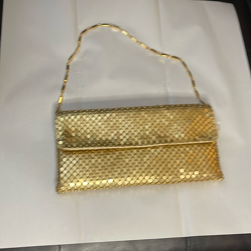Brand new gold speckled special occasion purse